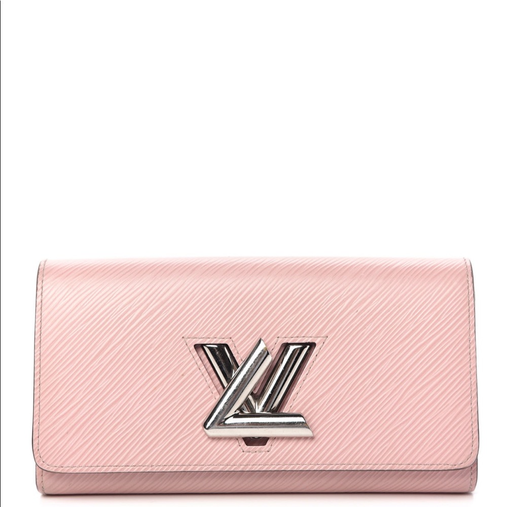 Louis Vuitton EPI Twist pink wallet